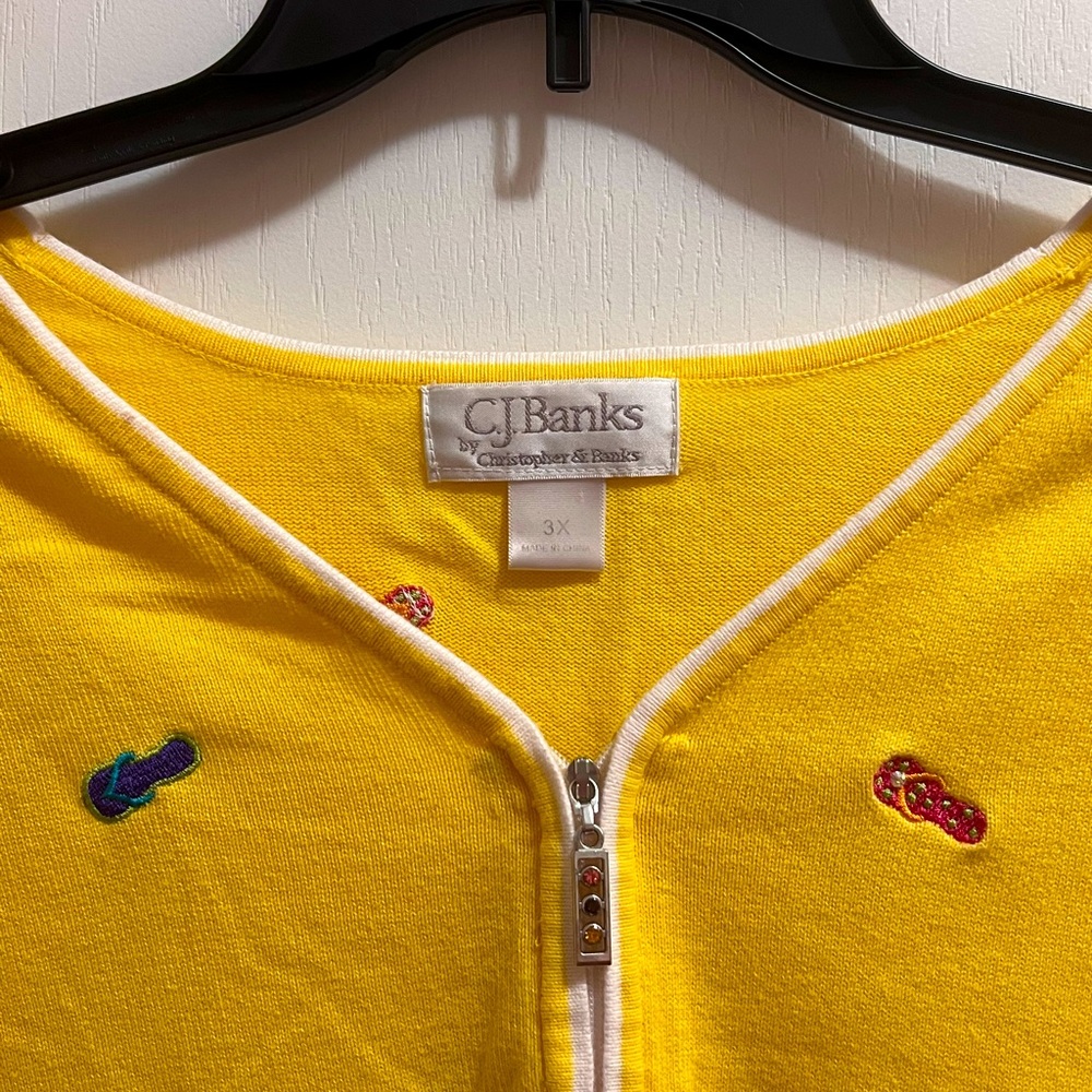 Vintage CJ Banks Flip-flop Sweater 3X